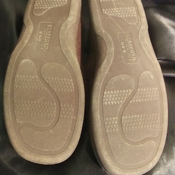 Men's #Stafford Brown Suede Bedroom Shoes - Picture 5 of 8
